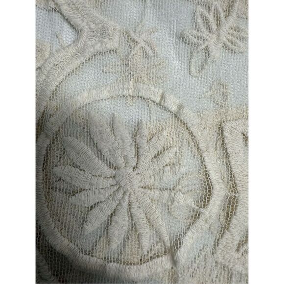 Jen's Pirate Booty Bohemian Wanderlust Lace Embroidered Kaftan Cover Up OS Cream - Picture 10 of 11